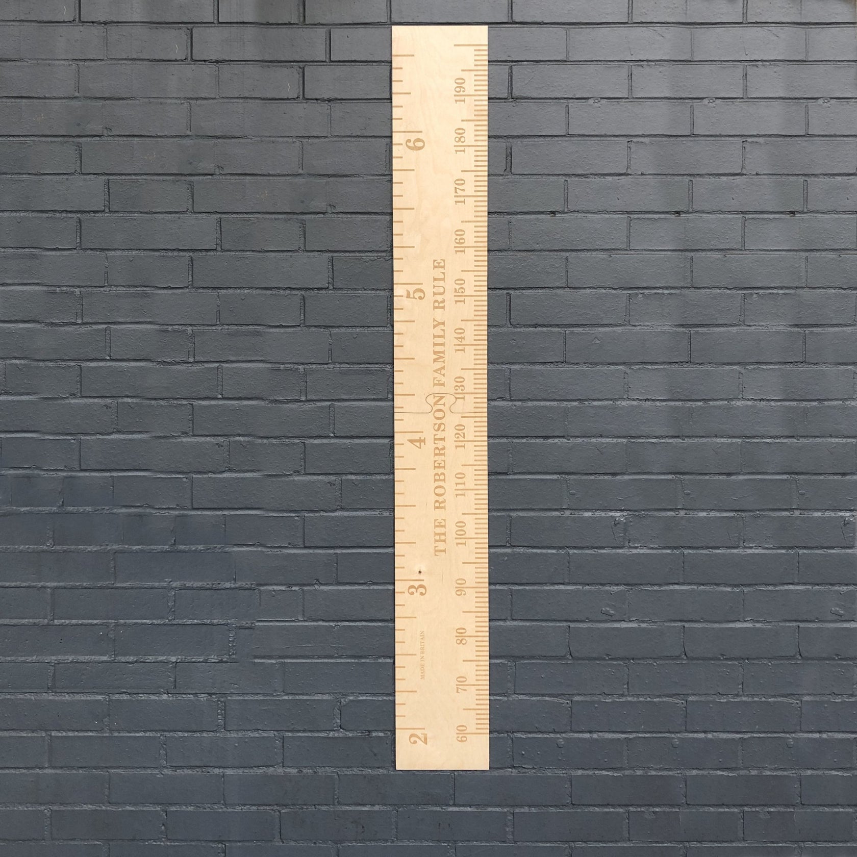 Ply On The Wall! Kids Height Chart Personalised Laser Engraved Growt