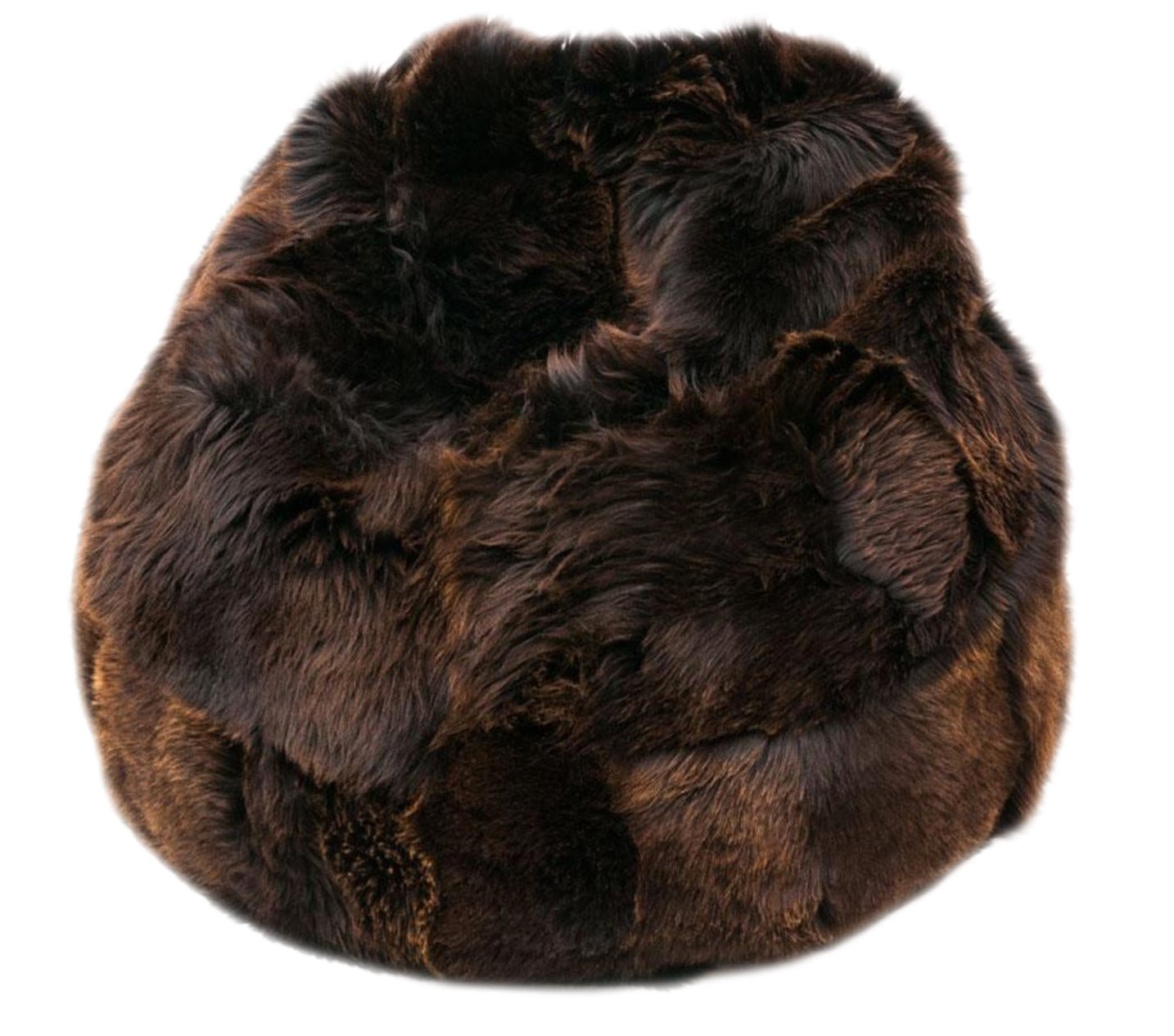 Sheepskin Beanbag Chair 100% Natural British Brown Soft Fleece Large IN STOCK - Wildash London