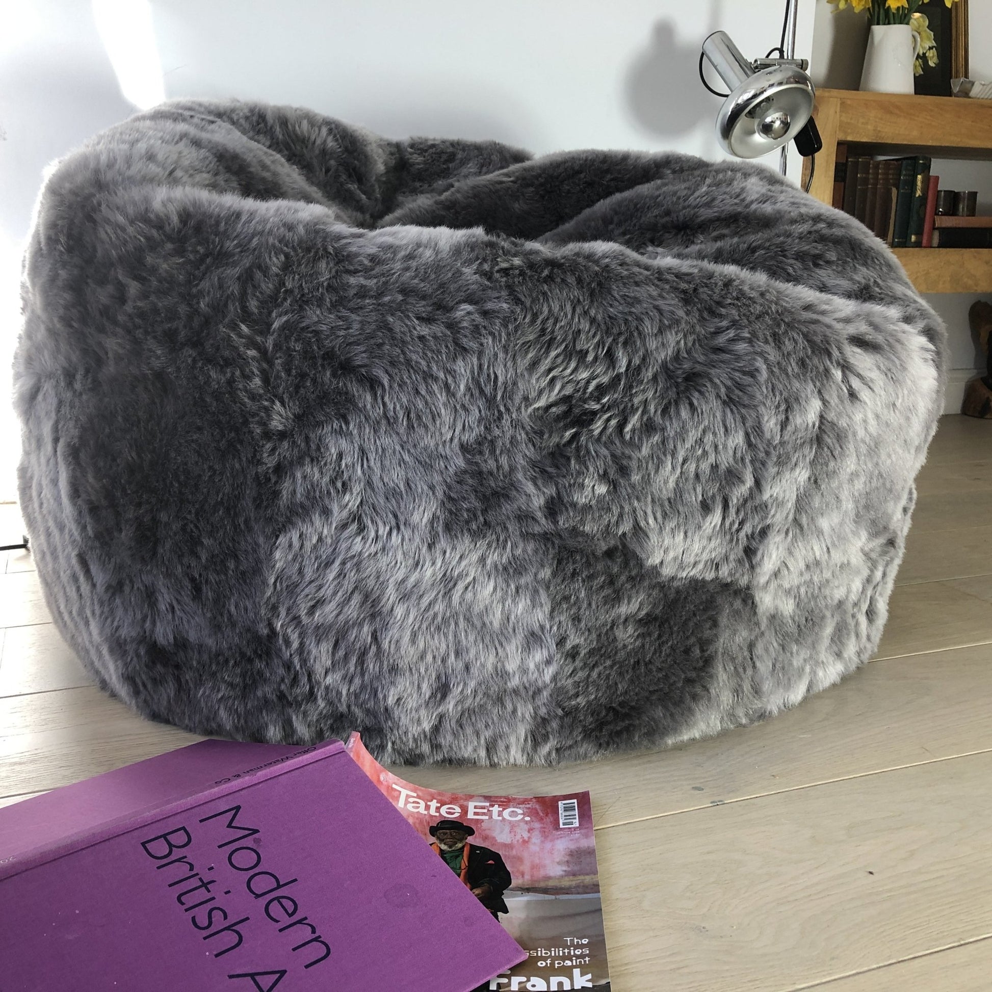 Sheepskin Beanbag Chair 100% Natural Icelandic Shorn Sheepskin