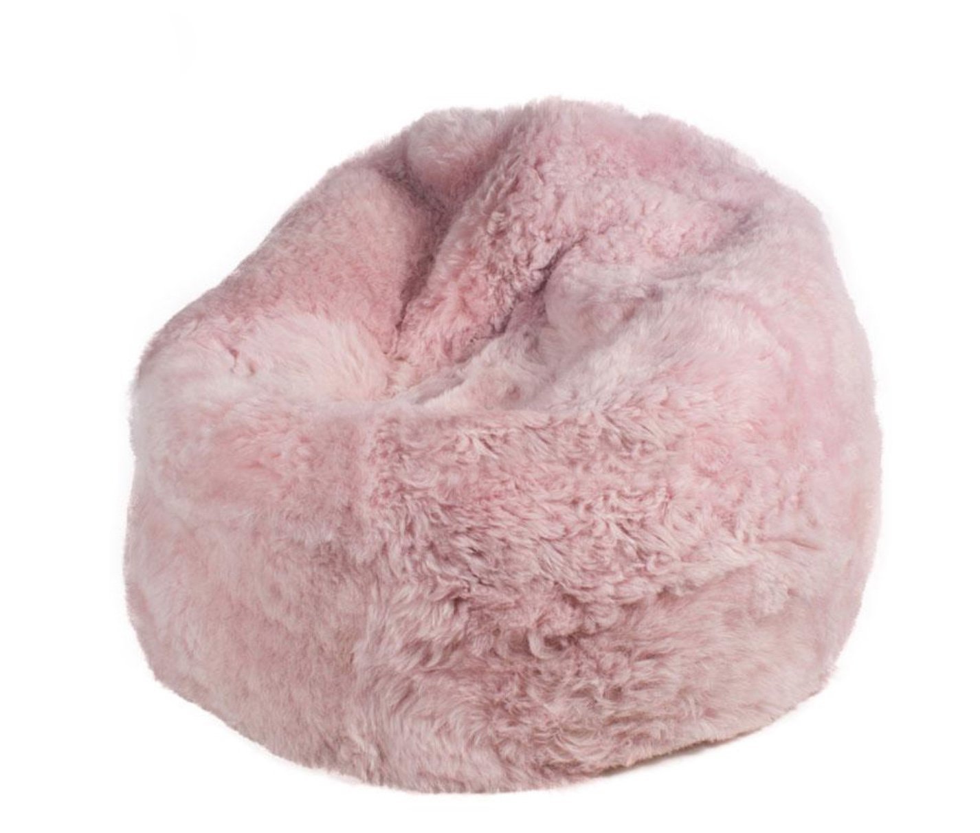 Fuzzy light pink bean deals bag chair