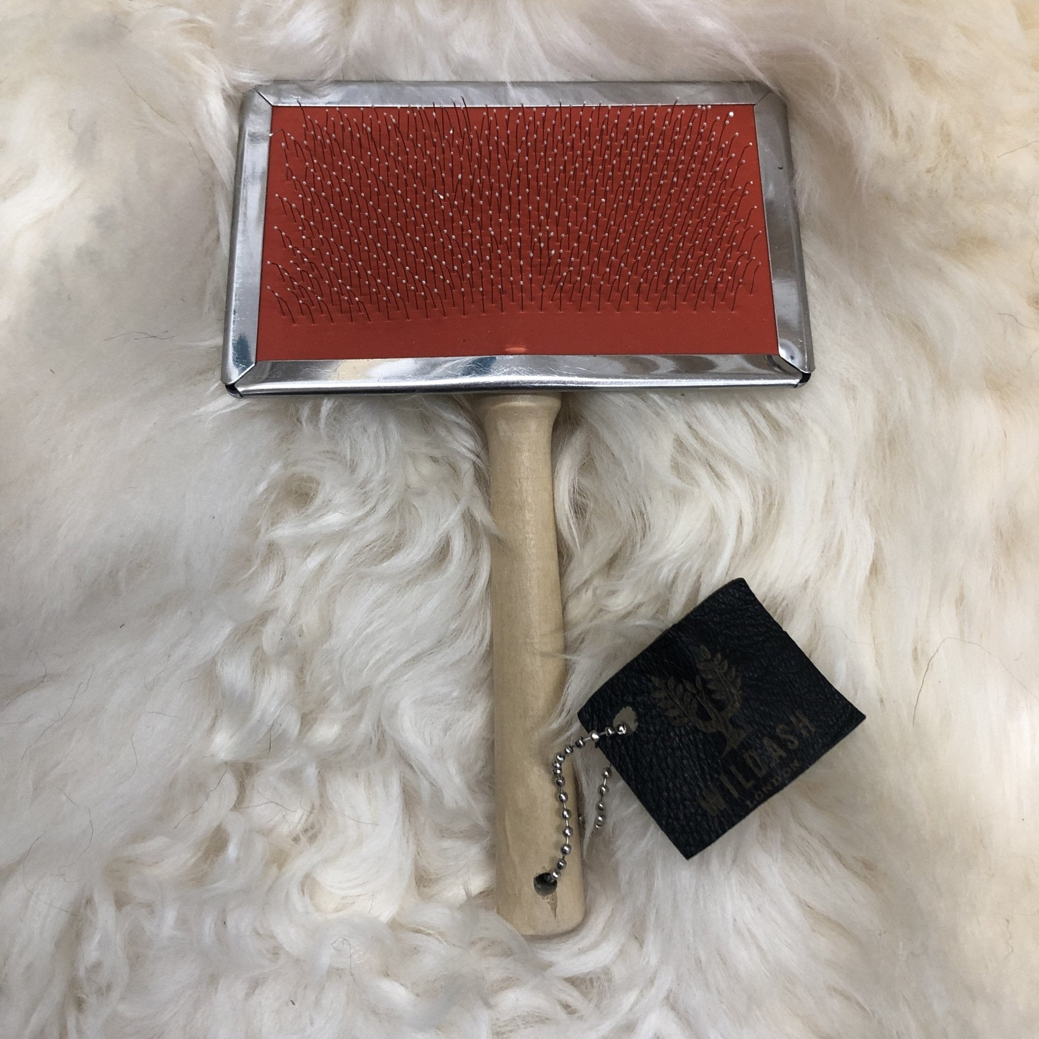 Sheepskin Brush Slicker Brush | Sheepskin Care - Wildash London