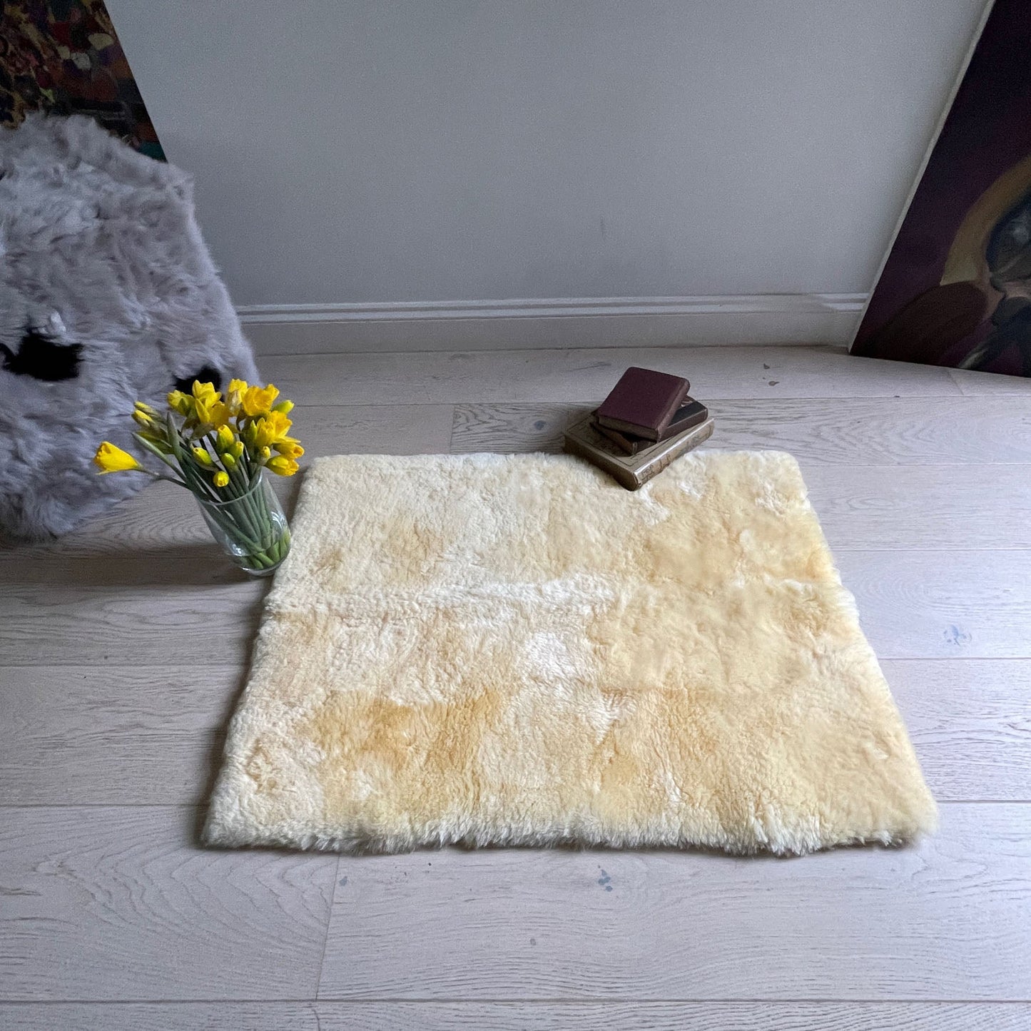 Sheepskin Yoga & Meditation Mat - Small 68cm x 90cm - Wildash London