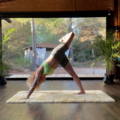 Sheepskin Yoga & Meditation Mat - X-Large 62cm x 180cm - Wildash London
