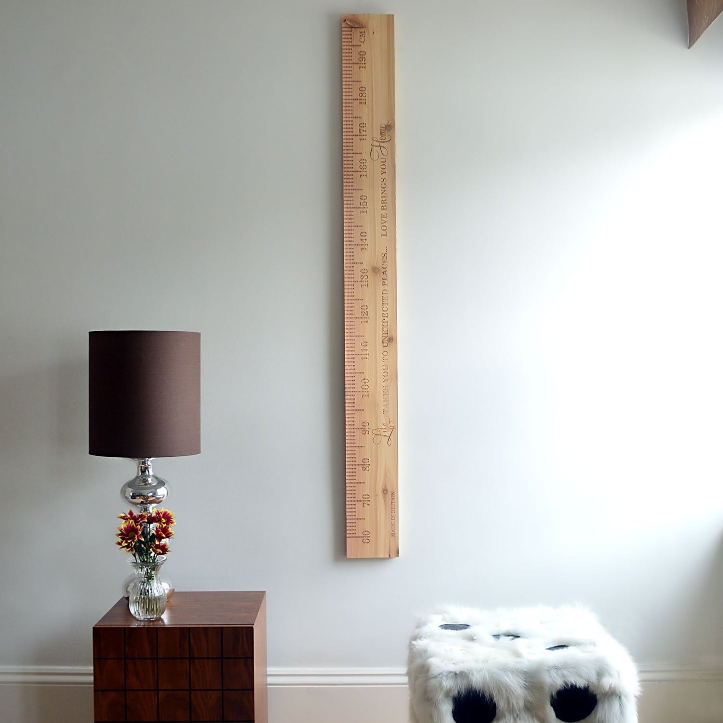 SlimJim PERSONALISED Wooden Ruler Height Chart Cedar - Wildash London