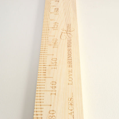 SlimJim Wooden Ruler Height Chart Oak - Wildash London