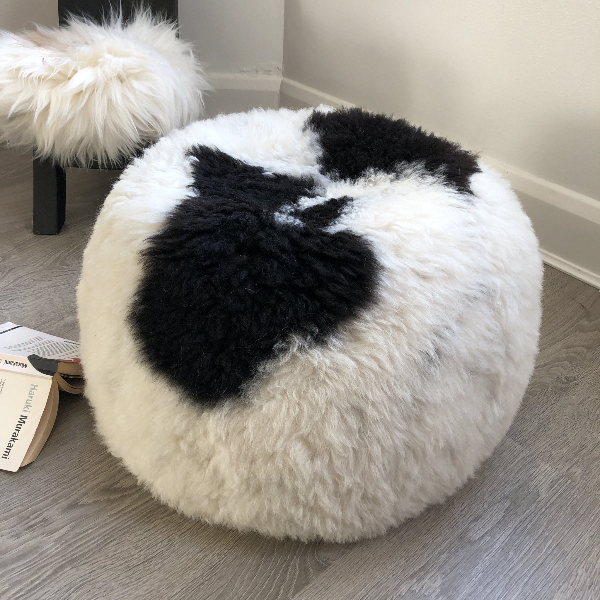 The Boule Icelandic Sheepskin Pouffe - Wildash London