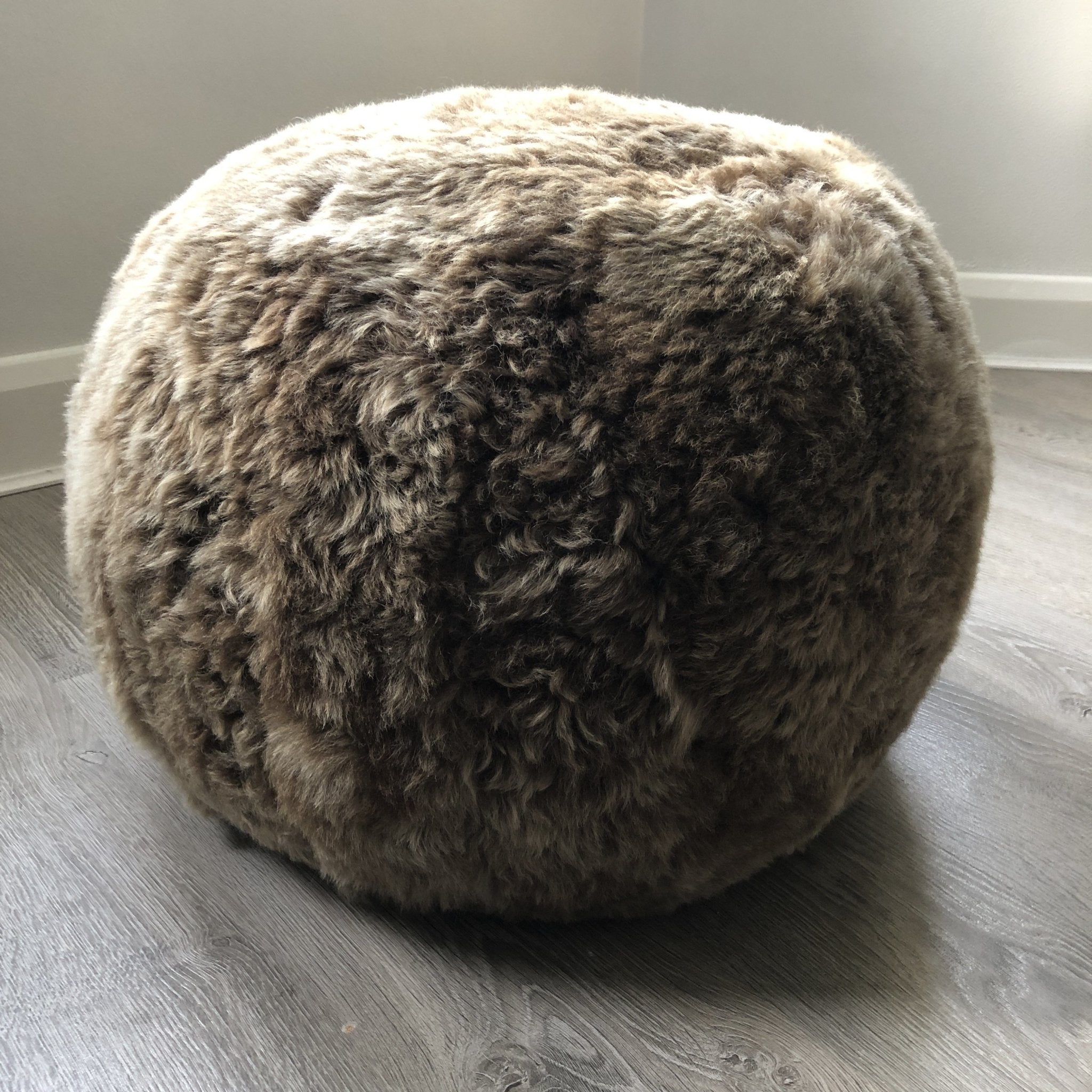 The Boule Icelandic Sheepskin Pouffe - Wildash London