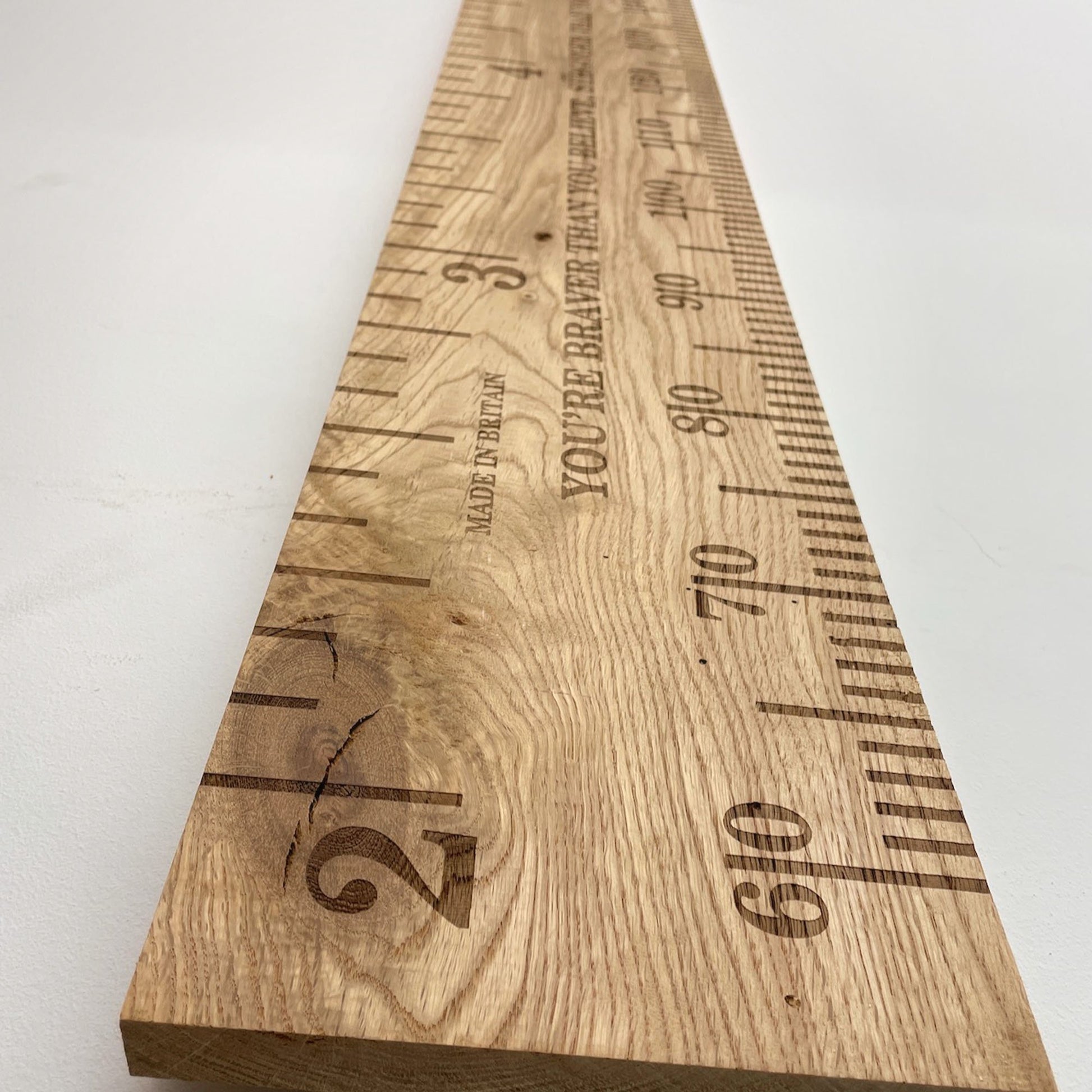 Mom Dad Child Height Labels Wooden Family Ruler, Growth Chart, Kids ...