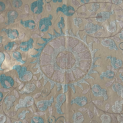 Uzbeki Suzani Hand Embroidered Textile Wall Hanging | Home Décor | Square | 98cm x 88cm SUZ220518012 - Wildash London
