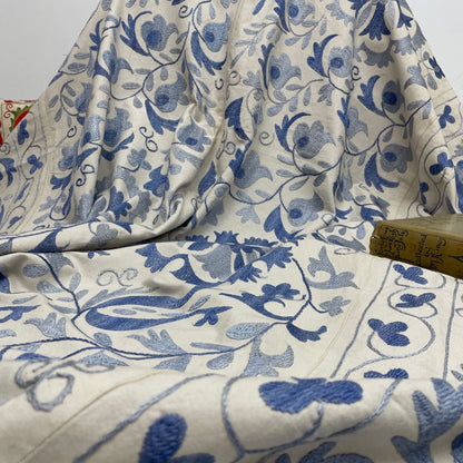 Uzbeki Suzani Hand Embroidered Textile Wall Hanging | Home Décor | Thr ...