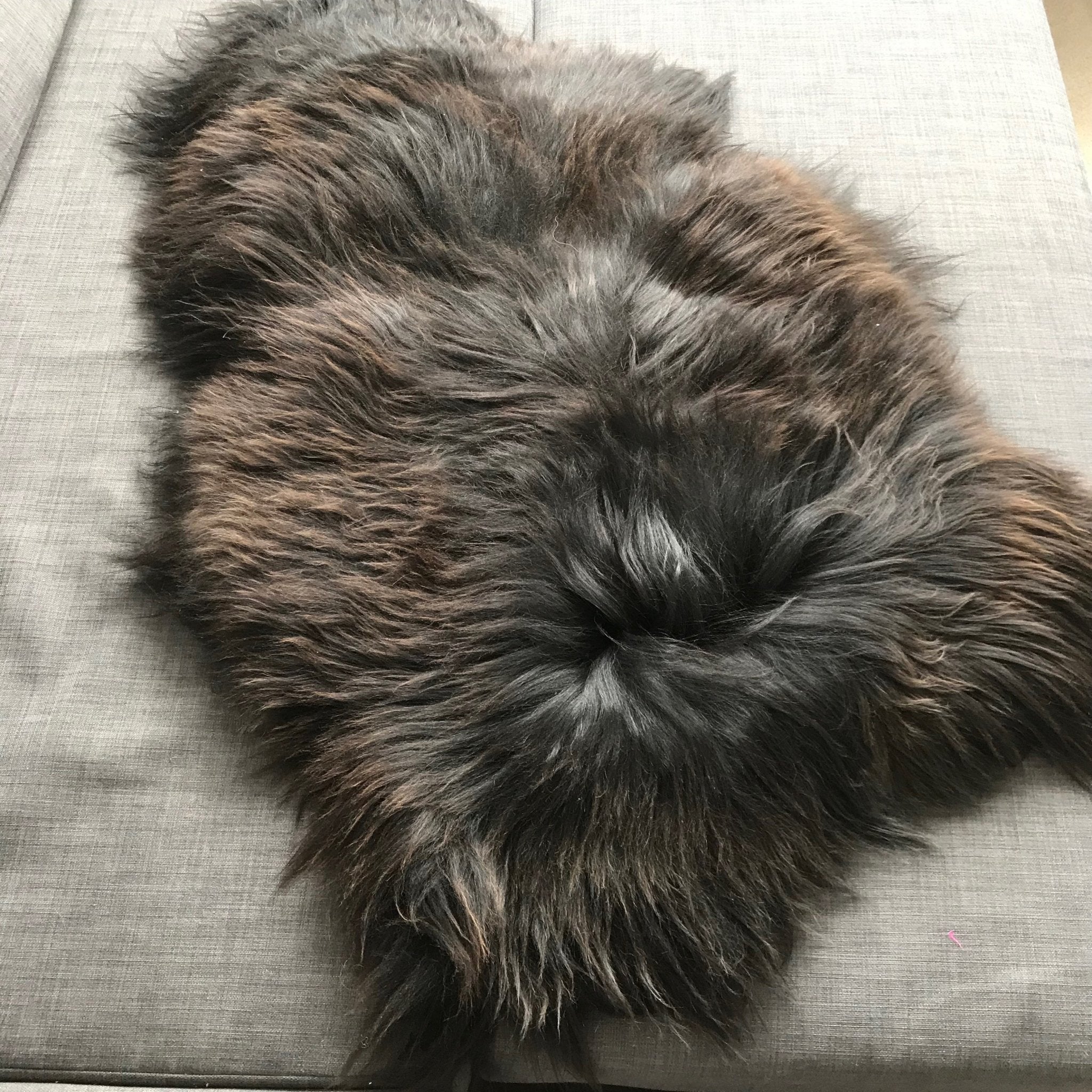 X-Large Icelandic Natural Black Brown Espresso Eco Sheepskin Rug 100% 120cm UK - Wildash London