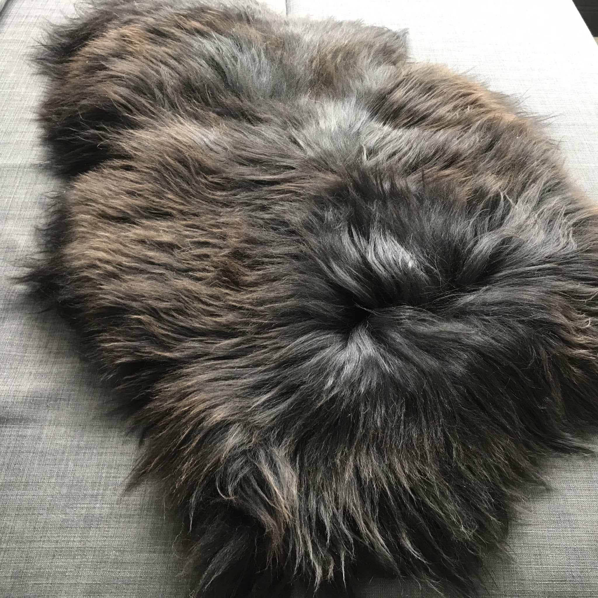 X-Large Icelandic Natural Black Brown Espresso Eco Sheepskin Rug 100% 120cm UK - Wildash London