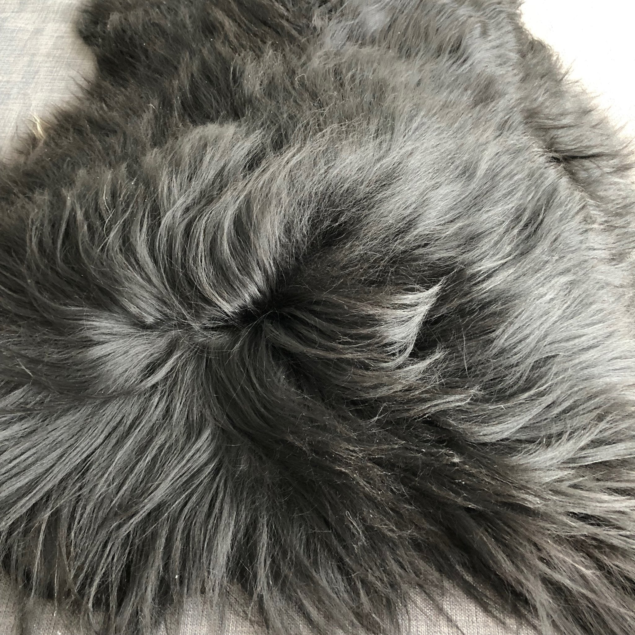 Icelandic Natural Black Eco Sheepskin Rug 100% Undyed - Wildash London