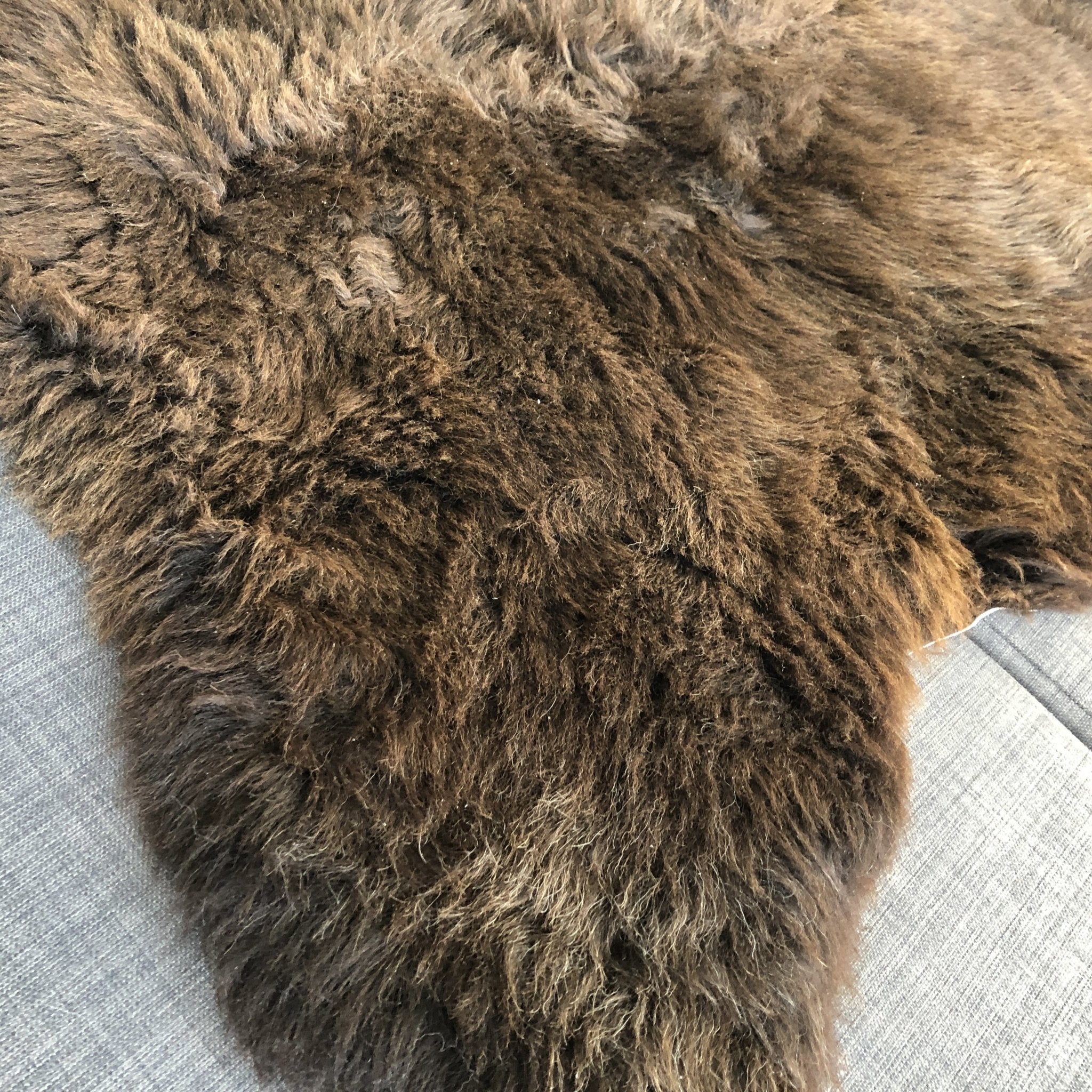 Natural British Brown Sheepskin Rug Sheep Skin Throw English Hygge Nordic Decor - Wildash London